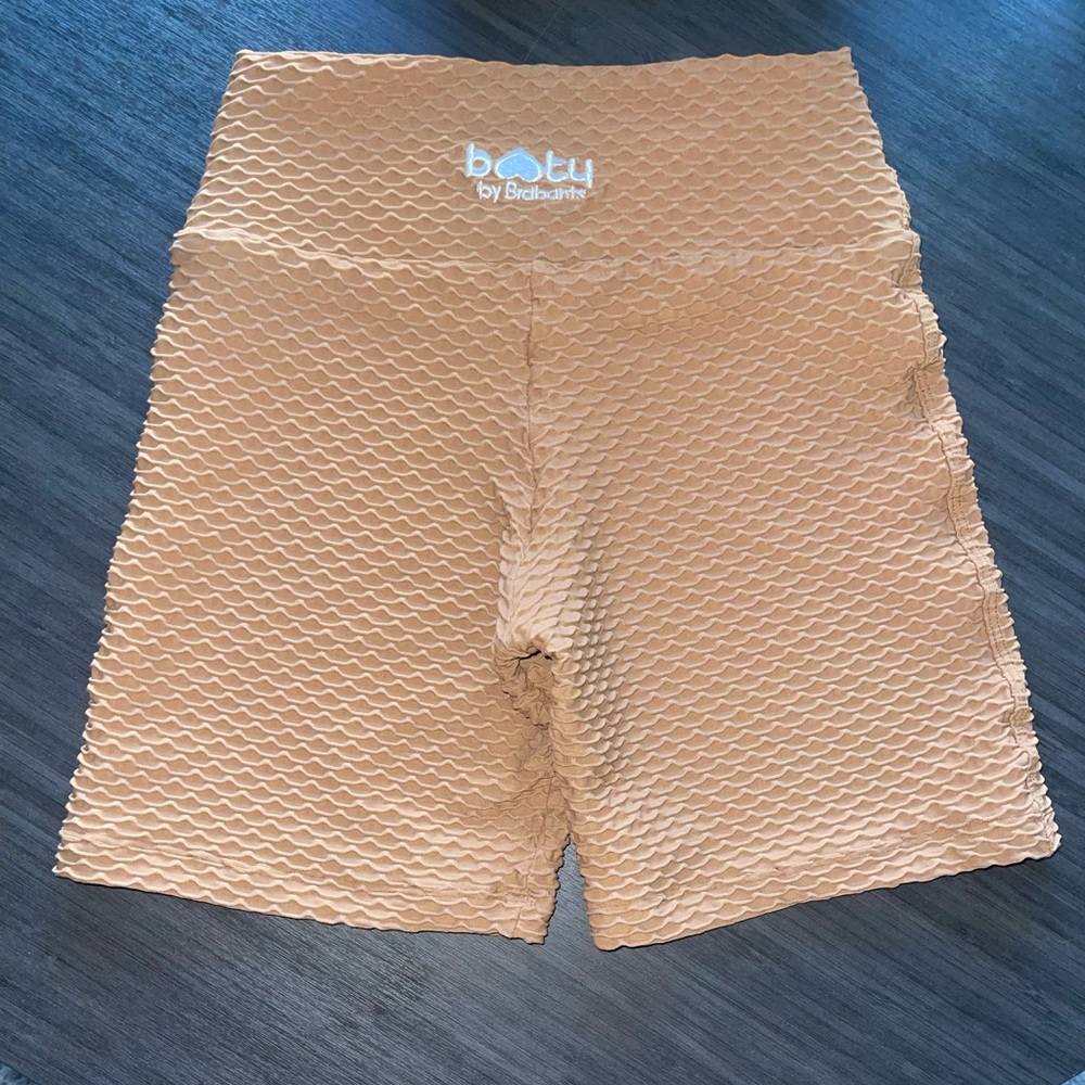 Booty by Brabants Croco Skin Shorts - Caramel